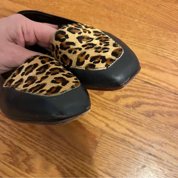 Enzo Angiolini Women Shoe Loafer Slip On Leather Cheetah Print Mob Wife 8 - Picture 9 of 10
